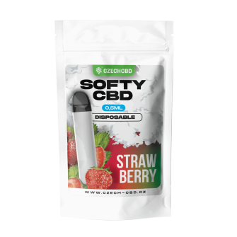 CBD Softy Jednorázové Strawberry 0 -5ml
